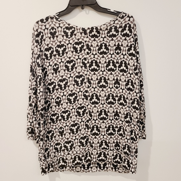 Joe Fresh Abstract Print Dolman Sleeves Blouse Top XL - Picture 4 of 5